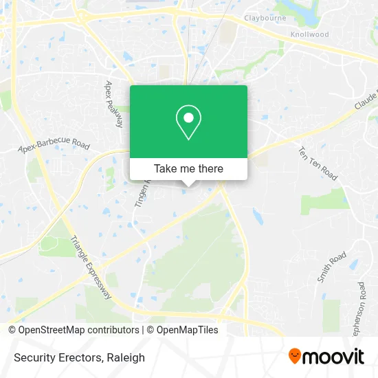Security Erectors map