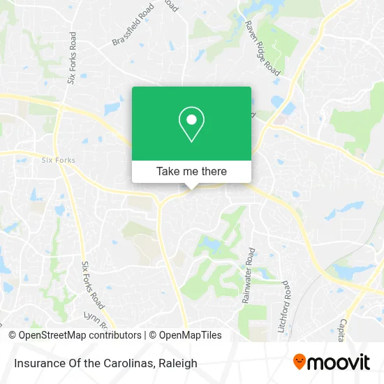 Insurance Of the Carolinas map