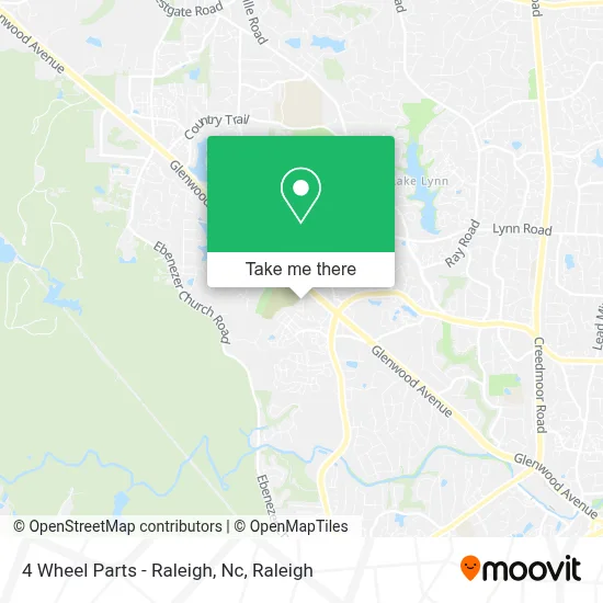 4 Wheel Parts - Raleigh, Nc map