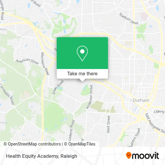 Health Equity Academy map