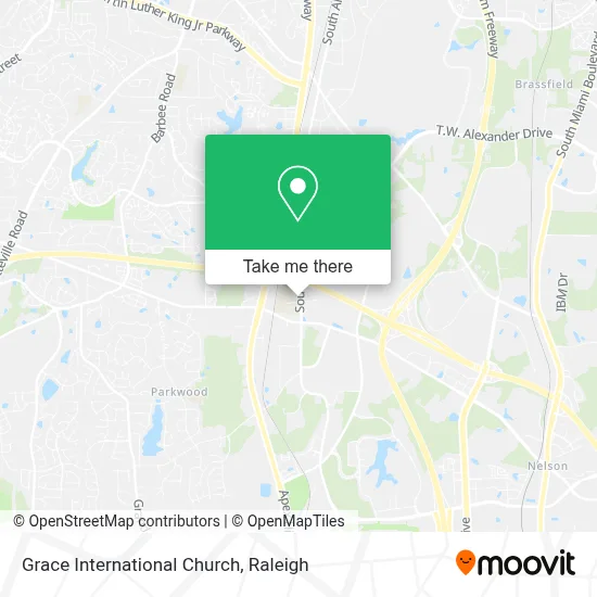 Grace International Church map