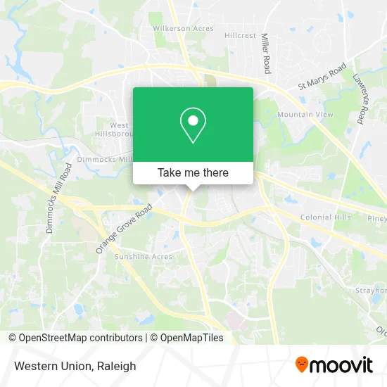 Western Union map