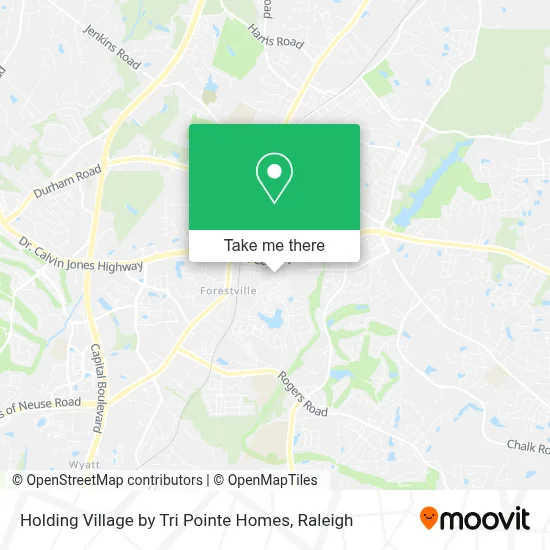 Holding Village by Tri Pointe Homes map
