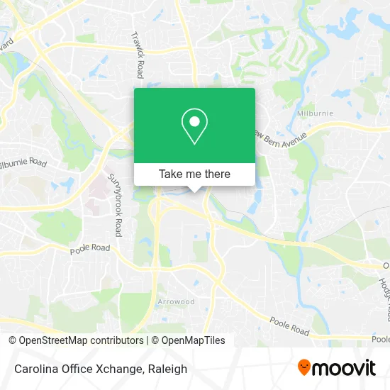 Carolina Office Xchange map