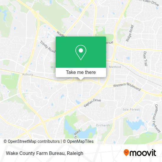 Wake County Farm Bureau map