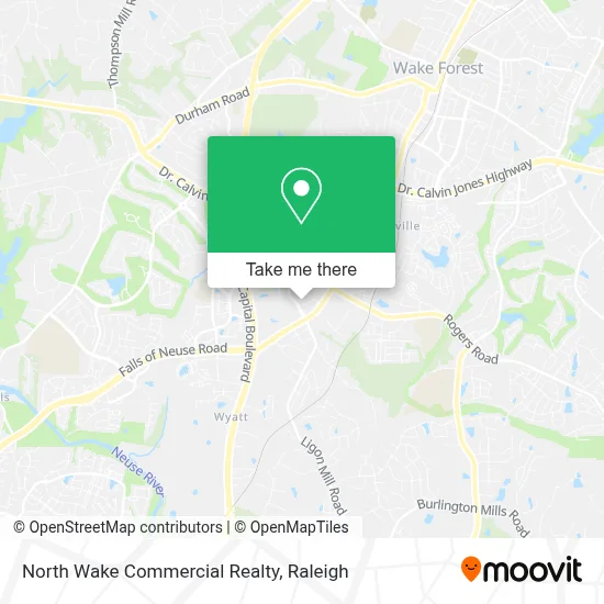 North Wake Commercial Realty map