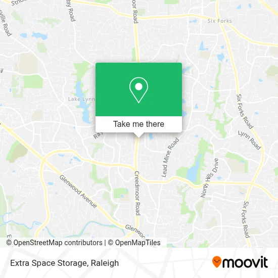 Extra Space Storage map