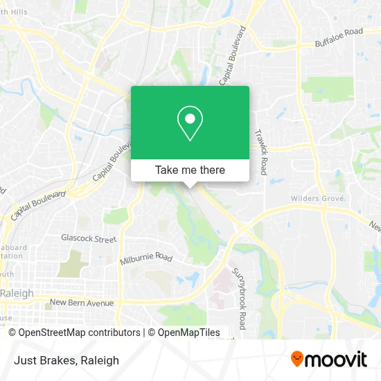 Just Brakes map