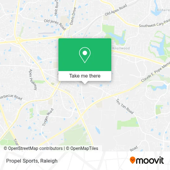 Propel Sports map