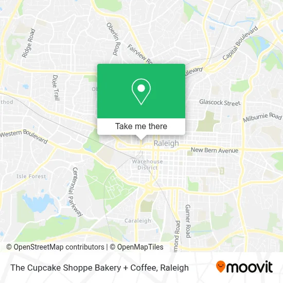 The Cupcake Shoppe Bakery + Coffee map
