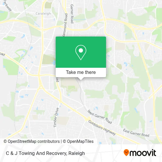 C & J Towing And Recovery map