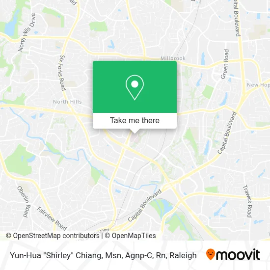 Yun-Hua "Shirley" Chiang, Msn, Agnp-C, Rn map