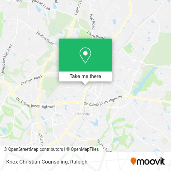 Knox Christian Counseling map
