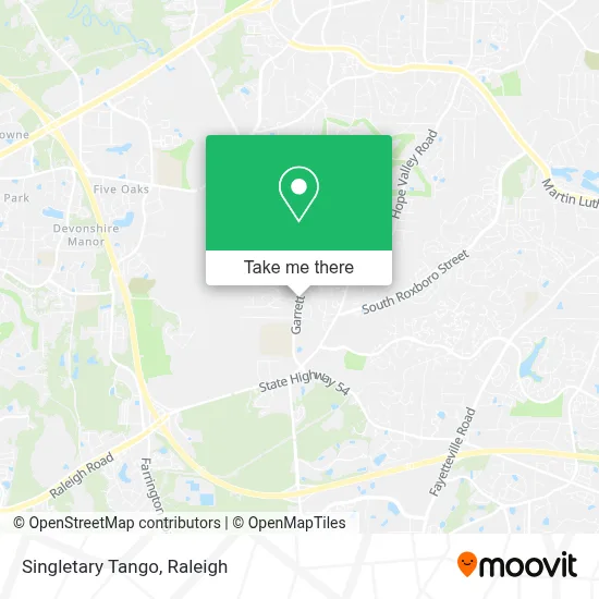 Singletary Tango map