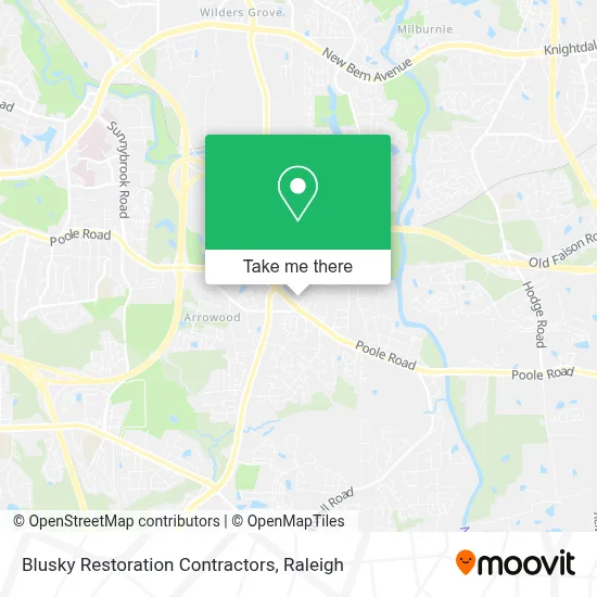 Blusky Restoration Contractors map