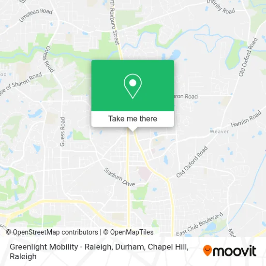 Greenlight Mobility - Raleigh, Durham, Chapel Hill map