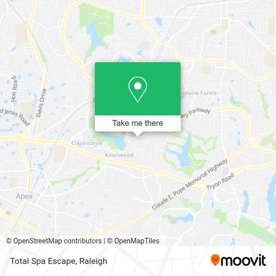 Total Spa Escape map