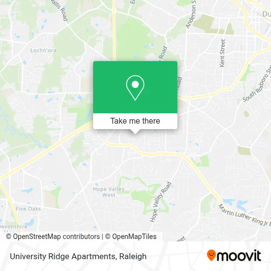 University Ridge Apartments map