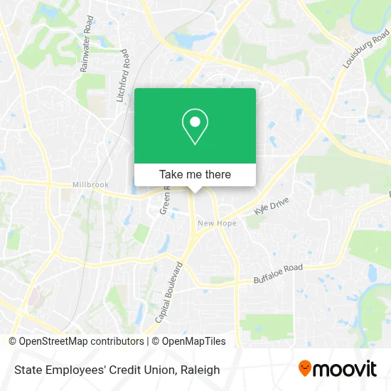 State Employees' Credit Union map