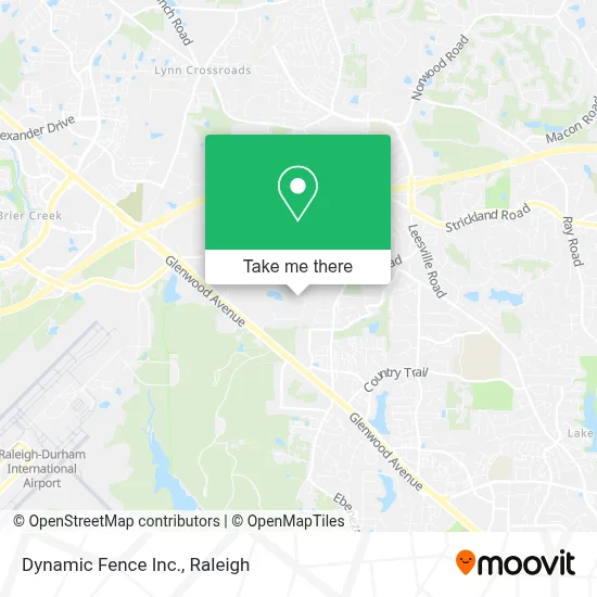 Mapa de Dynamic Fence Inc.