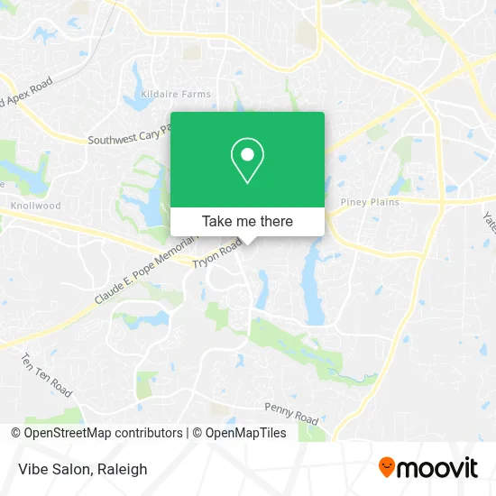 Vibe Salon map