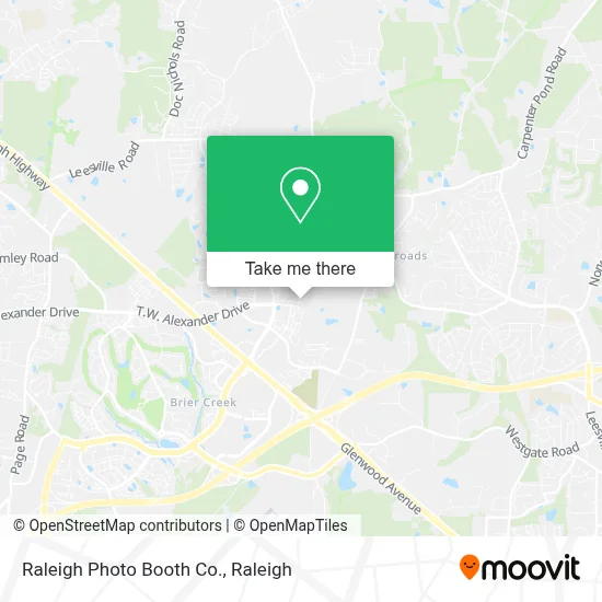 Raleigh Photo Booth Co. map