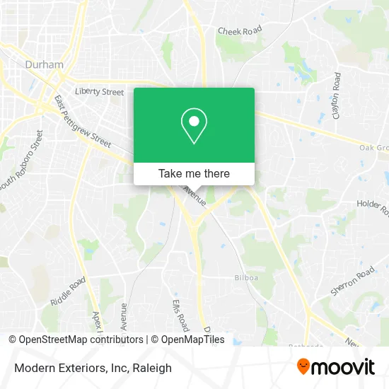 Modern Exteriors, Inc map