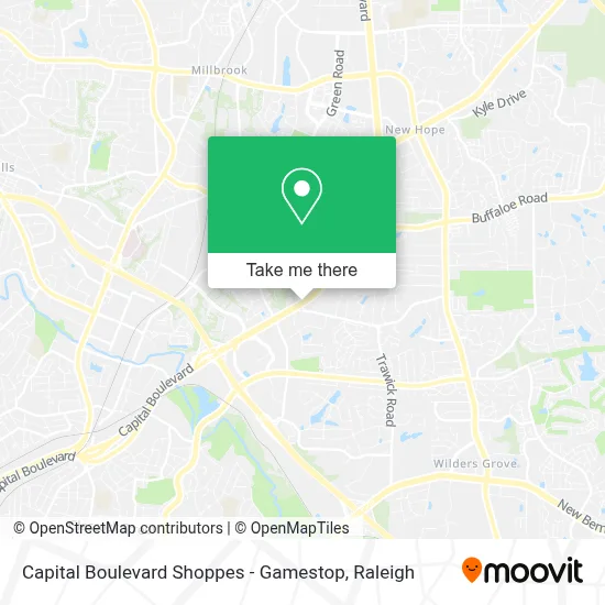 Capital Boulevard Shoppes - Gamestop map