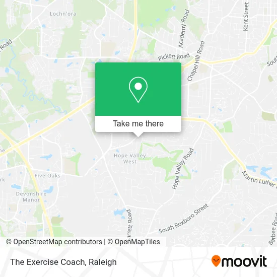 The Exercise Coach map