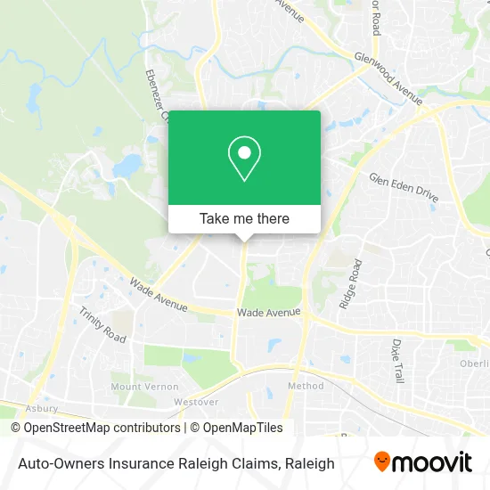 Auto-Owners Insurance Raleigh Claims map