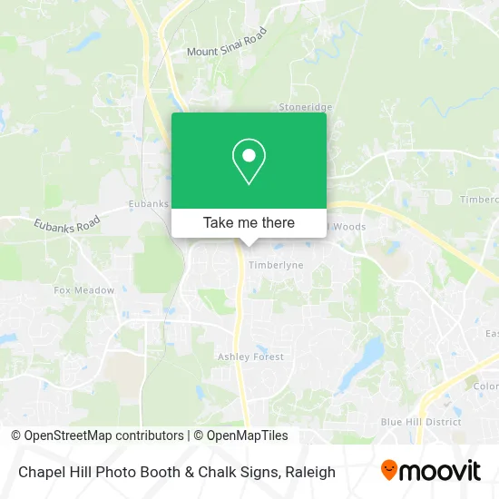 Chapel Hill Photo Booth & Chalk Signs map