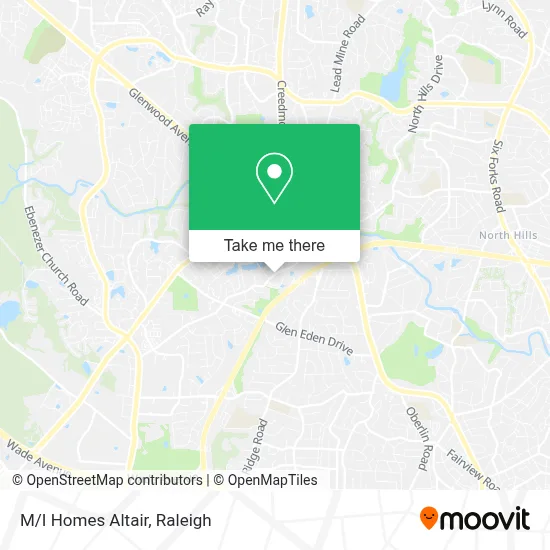 M/I Homes Altair map