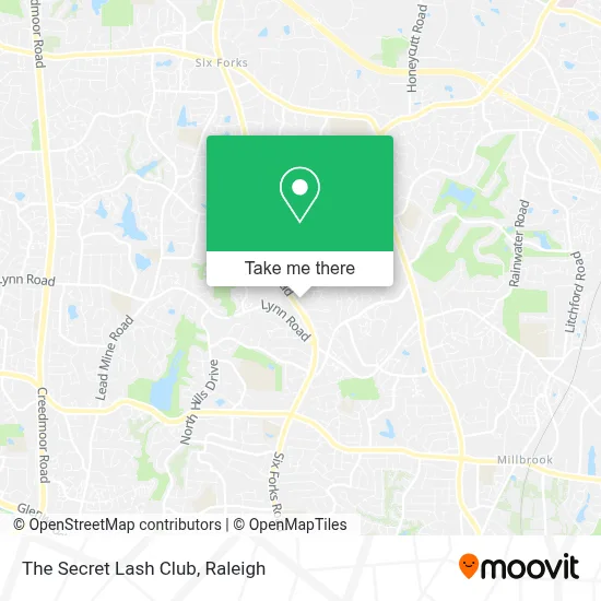 The Secret Lash Club map