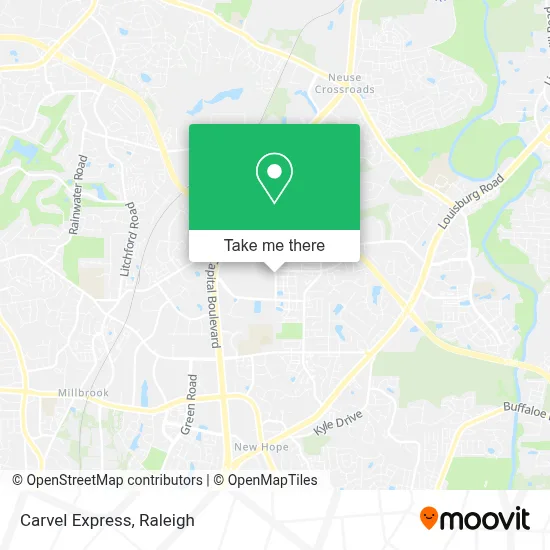 Carvel Express map