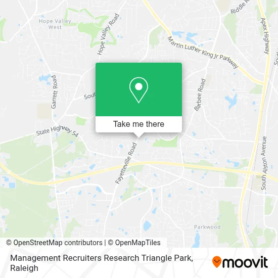 Management Recruiters Research Triangle Park map