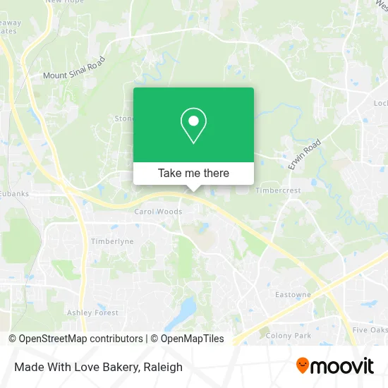 Made With Love Bakery map