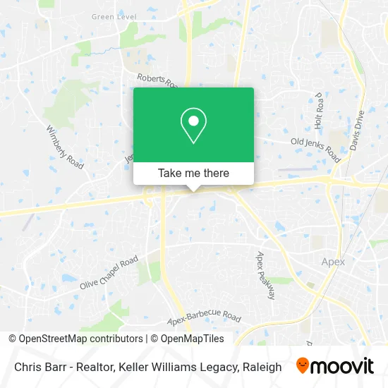 Chris Barr -  Realtor, Keller Williams Legacy map