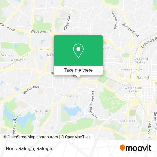 Nosc Raleigh map