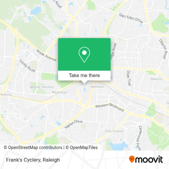 Frank's Cyclery map