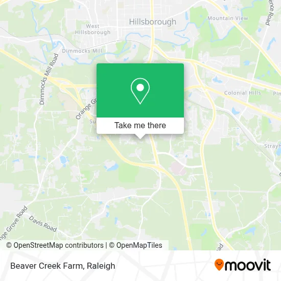 Beaver Creek Farm map