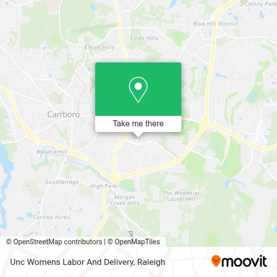 Unc Womens Labor And Delivery map