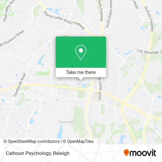Calhoun Psychology map