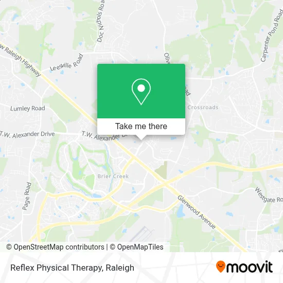 Reflex Physical Therapy map