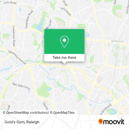Gold's Gym map