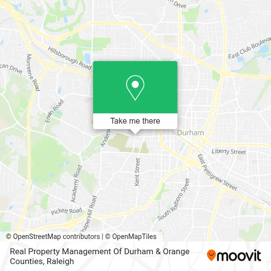 Real Property Management Of Durham & Orange Counties map