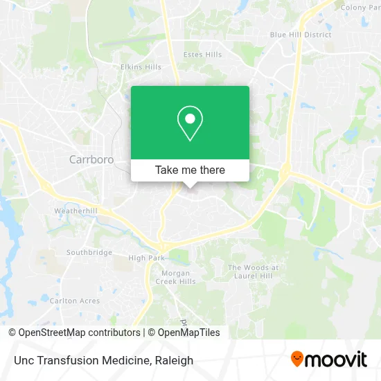 Unc Transfusion Medicine map