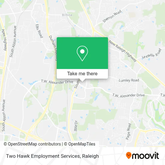 Two Hawk Employment Services map