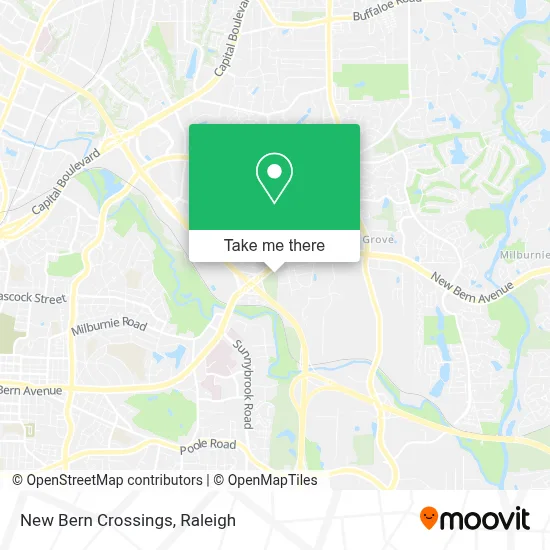 New Bern Crossings map