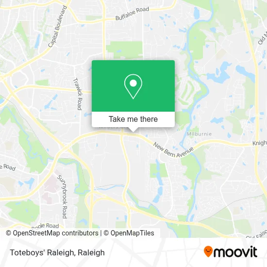 Toteboys' Raleigh map