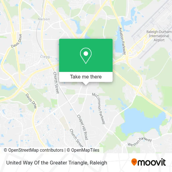 United Way Of the Greater Triangle map
